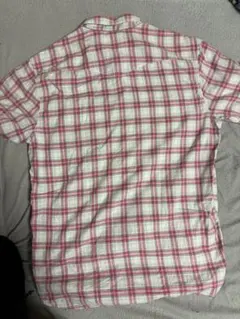 Levi's 半袖チェックシャツ ホワイト/ピンク