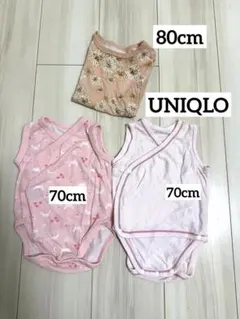 UNIQLO ポール&ジョー 80cm 70cm肌着 夏 保育園 ユニクロ 半袖