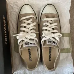 Converse All Star ベージュ ローカット スニーカー　24.5