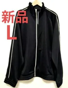新品 GU トラックジャケット ブラック 黒 L ジーユーのサムネイル