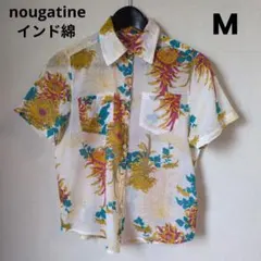 nougatine ヌガティーヌ インド綿 花柄 半袖シャツ Mのサムネイル