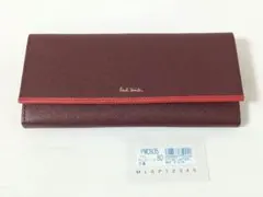 PaulSmith 新品未使用 ポールスミス 長財布 かぶせ レディース ワイン
