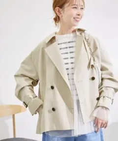 ROPE' PICNIC ショートトレンチコート 撥水加工