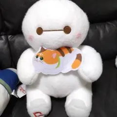 [お値下げ]ベイマックス&モチ　ミルキーボア超BIGぬいぐるみ サイズ40cm