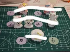 デコレーションパーツ 6個セット パステルカラー