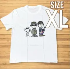 新品未使用★オアシス×スヌーピー Tシャツ サイズXL 白 バンドTシャツのサムネイル