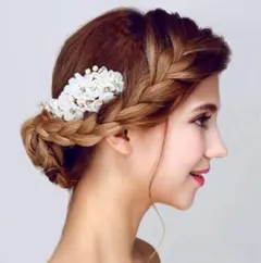 1点限定 ヘアアクセサリー ヘッドドレス ブライダル 髪飾り 結婚式 発表会