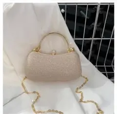 ショルダー バッグ ゴールド チェーン ハンドバッグ クラッチ 2way 結婚式