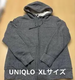 【UNIQLO】防寒 裏起毛 長袖パーカー グレー XLサイズ