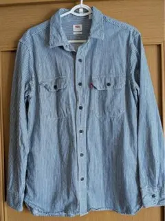 Levi's ストライプデニム長袖シャツ