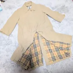 バーバリー 80s トレンチコート インナー付 2点セット ヴィンテージ