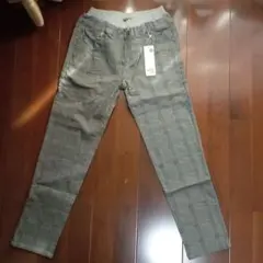 ikka チェック柄 長ズボン 150サイズ　裏起毛　ストレッチ