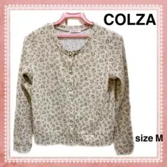 【美品】colza　ハートレオパード　カーディガン　ョウ柄　ゆったり　大きめ