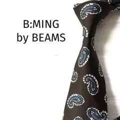 ビーミングバイビームス　ネクタイ　ペイズリー　ブラウン系