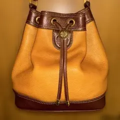 ENRIQUE LOEWE KNAPPE 巾着 ショルダーバッグ レザー