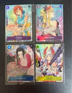 ワンピースカード おナミ ハンコック ヤマト ブラックマリア 未開封　英語版