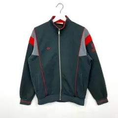 80s アディダス 刺繍 トラックジャケット ジャージ デサント製 ビンテージ