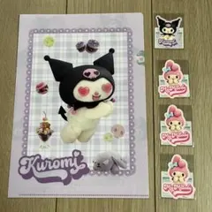 セブンイレブン マイメロ クロミ オリジナルステッカー・クリアファイル セット★