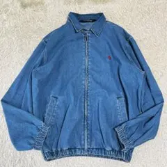 【希少】ポロバイラルフローレン Gジャン スイングトップ デニムジャケット L 2025年最新】Polo By Ralph Lauren メンズ Gジャン・デニム