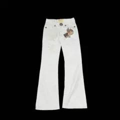 白フレアデニム MissMe Flare Denim White Y2K - メルカリ