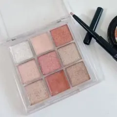 イエベ春　韓国アイシャドウパレット　ジェルアイライナー　アイ&チーク オレンジ