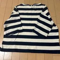 UNIQLO ストライプ 五分袖 Tシャツ