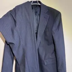ネイビー ストライプ ビジネススーツ　GU S