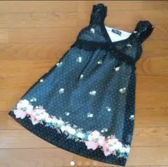 値下げ‼️size130　2枚セット　チュニック　ワンピース　ブラック　ホワイト