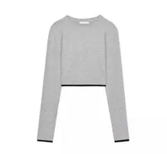 ZARA ダブルエフェクトクロップドTシャツ