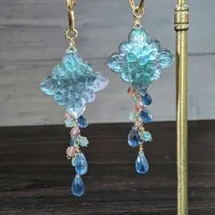 ブラックオニキス×マザオパ カービング