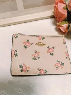 COACH 花柄 カードケース コインケース