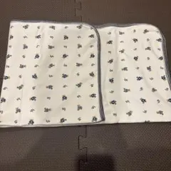 コットン製動物プリントブランケット