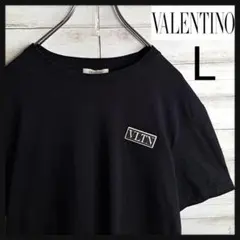 【大人気デザイン】ヴァレンチノ ヴァレンティノ ラバーロゴ L Tシャツ