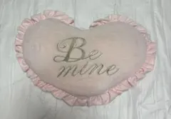 フランフラン　ハート型クッション Be mine ピンク フリルのサムネイル