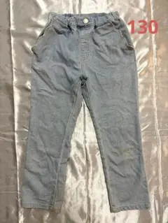 アプレレクール　スカラップポケットきゅんデニムパンツ　130