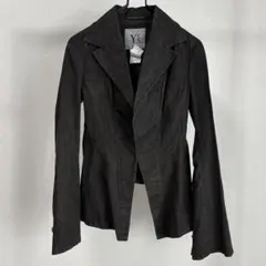 希少 Y's 90s アーカイブ 顔料染め 変形ジャケット 黒茶色 Sサイズのサムネイル