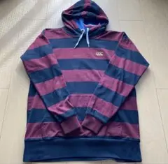 Canterbury ストライプ フード付きパーカー ボーダー