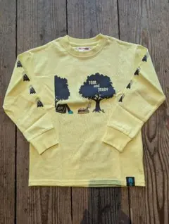 新品　トムとジェリー　コラボT　キャンプ　アウトドア　袖プリント　ロンT