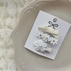 3点セット　ベビークリップ　ヘアクリップ　ヘアピン