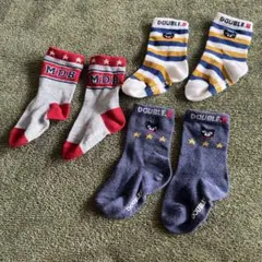 DOUBLE B ベビー靴下 3足セット