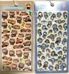 【正規品】ボンボンドロップシール ハシビロコウ　&レッサーパンダ　計２枚