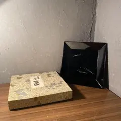 茶道具 黒塗 四方盆 松葉蒔絵 - メルカリ