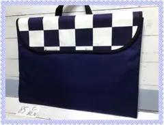 85★チェック★防災頭巾カバー★背もたれ★ハンドメイド★入園入学★