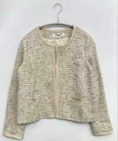 ★NATURAL BEAUTY BASIC ノーカラージャケット M