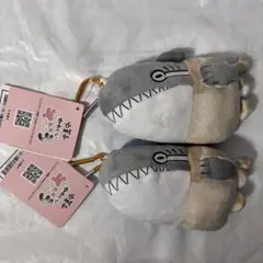 新品！ゆ菓子かわいいキメラ ぬいぐるみパスケース　リール付　サメ好き　ネコ好き