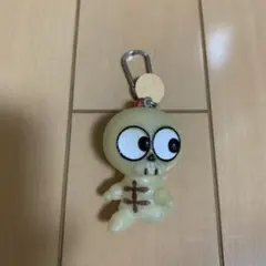 【昭和レトロ】Nakayoi Original キャラクターキーホルダー 骸骨キャラクター キーホルダー 昭和レトロ ファンシーグッズ 蓄光