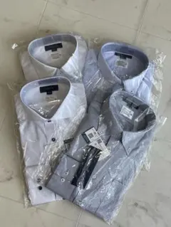 ボタンダウンシャツ長袖 白