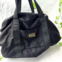 BLACK FLAME ボストンバッグ ブラック キャンバス 大容量 未使用のサムネイル