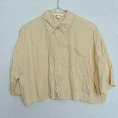 ショート丈リネンシャツのサムネイル