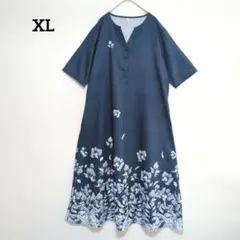 ボヘミアン スイング ロングワンピース ロングドレス カジュアル 花柄 ポケット